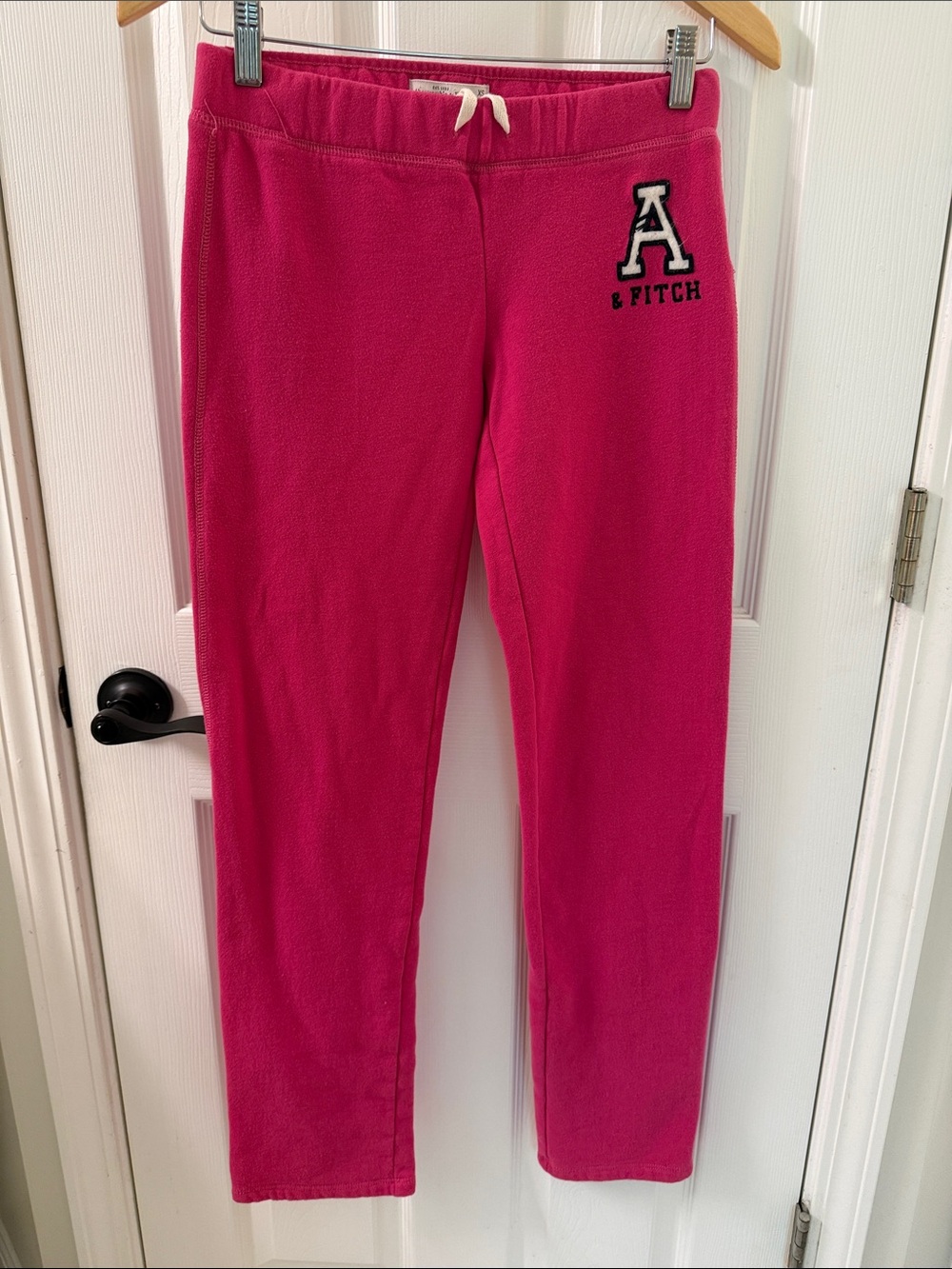 Abercrombie & Fitch Bright Pink Fleece Joggers